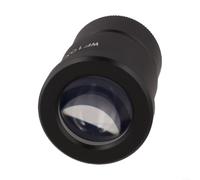 Microscopio ocular WF10X/20 mm WF20X/10 mm 30 mm diámetro de conector gran angular FMC vidrio óptico carcasa de metal para microscopios laboratorio medición examen negro (WF10X/20)