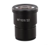 Microscopio ocular WF10X/20 mm WF20X/10 mm 30 mm diámetro de conector gran angular FMC vidrio óptico carcasa de metal para microscopios laboratorio medición examen negro (WF10X/22)