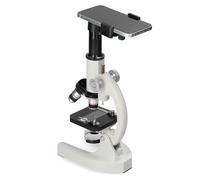 Microscopio óptico, 64X-2400X solo tubo alto aumento microscopio infantil telescopio sin batería para la escuela secundaria y la escuela primaria experimento de ciencias