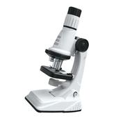 Microscopio óptico portátil de 200x a 1200x, funciona con pilas, luz LED integrada para exploración científica, iluminación LED