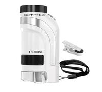 Microscopio para - 5,6x3,6x10 cm ABS LED portátil | Portátil 50x-300x | Lupa digital de bolsillo | Curso de aprendizaje al aire STEM Kids | Herramienta de microscopio para 50x-300x | Regalo ext