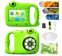 Microscopio para niños, 1000 x 4 K, microscopio digital portátil con pantalla IPS de 2,4 pulgadas y 8 LED, juguete educativo y lupa de explorador con tarjeta 32G para exterior y escuela, regalo para