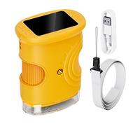 Microscopio para niños - 1000X Juguetes educativos recargables - Microscopio digital manual con pantalla de 5 cm | Para niños, casa, laboratorio, exploración naturaleza