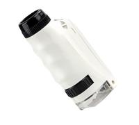 Microscopio para niños - Analizador visual de mano, ampliación de detalles ajustable, unidad de inspección de luz brillante, dispositivo de investigación de curiosidad en miniatura | Para experimentos