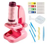 Microscopio para niños de aprendizaje experimento, educación de exploración de ciencia infantil, microscopio portátil de magnificación, Home School STEM Activities, Child Friendly Optical Instrument