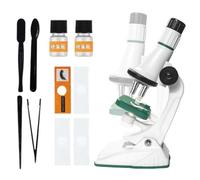 Microscopio para niños - Microscopio de Aprendizaje, Conjunto de Ciencias | 200-1200 Veces ampliación con luz LED, Lupa portátil para niños y niñas curiosas, proyectos Escolares, experimentos de