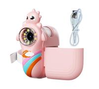 Microscopio para niños,Microscopio para niños, para pequeños de Dibujos Animados con Aumento de 1000X y 8 Luces LED | Juguetes educativos interactivos Lindos de Sience del Dinosaurio