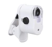 Microscopio para Teléfono Móvil con Zoom de 60X, Lupa con Luz UV LED, Imágenes HD, Compacto y Portátil, para Detección de Moneda, Compatible conpara Teléfonos Inteligentes OSX