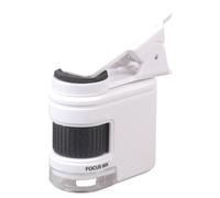 Microscopio pequeño fácil de transportar con potente aumento de 1000X, fácil de usar, para aficionados e iluminación LED profesional