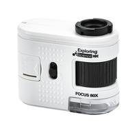 Microscopio pequeño fácil de transportar con potente aumento de 1000X, fácil de usar, para aficionados e iluminación LED profesional