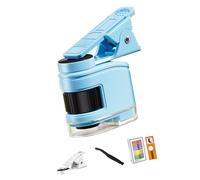 Microscopio portátil ABS para niños con compatibilidad con smartphone y alto aumento para herramienta Discovery Adventure