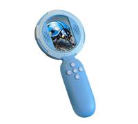 Microscopio portátil de cristal con lupa digital para niños, ranura para tarjeta de memoria, LED ajustable para proyectos de estudio de ciencias, lupa electrónica, microscopio de mano con luz LED