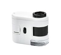 Microscopio portátil de viaje de aumento de 100X con luz LED para teléfono celular para observación detallada, lupas de joyería, microscopio de enseñanza para el aula