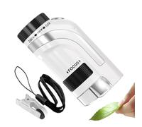 Microscopio portátil - Digiscope 50 x - 300 x con luz LED | Microscopio digital de bolsillo | Visor Zoom Educativo | Niños Chicas | Navidad Cumpleaños Aula Estudio Exterior