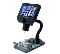 Microscopio portátil HUIOP Microscopio Digital LCD Portátil G600 con alto brillo 8 LED y batería de litio incorporada