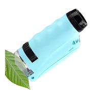 Microscopio Portátil, Juguetes Educativos De Ciencia Aumento 60X-120X, Microscopio De Bolsillo con Luz LED, para Hogar Escuela Aula Laboratorio Experimentos Descubrimiento Cumpleaños Navidad