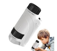 Microscopio Portátil para,Juguete Educativo Portátil 60X-120X - Instrumento de Observación para Exterior,para Niños Niñas Adolescentes Estudio en Clase Jardín Camping Actividades