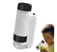 Microscopio Portátil Para Niños,60-120X Juguete de Observación de Bolsillo,Con Luz LED Microscopio Infantil | Para Niños Niñas Adolescentes Estudio En Aula Camping Actividad Escolar Observación Al Air