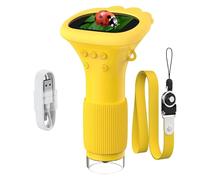 Microscopio portátil para niños, alimentado por USB, 1000X, con cámara, video, uso educativo, pantalla a color de 2 pulgadas, microscopio para niños