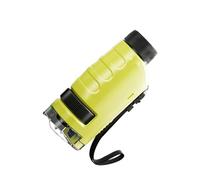 Microscopio portátil para niños, herramienta educativa con gran aumento de potencia para aprendizaje de ciencias, desarrollo de curiosidad, microscopio ABS