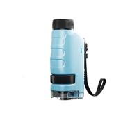 Microscopio portátil para niños, herramienta educativa con gran aumento de potencia para aprendizaje de ciencias, desarrollo de curiosidad, microscopio ABS