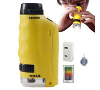 Microscopio portátil para niños - Microscopio Principiante para niños 120X | Kits de Ciencias educativas, proyectos Stem y Juguetes científicos, para Aprender, educar y Explorar, microscopio