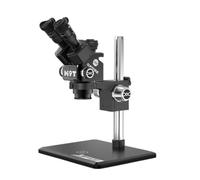 Microscopio trinocular RELIFE/SUNSHINE M9T-B11 Microscopio estéreo con zoom ajustable para reparación con soporte base (negro)