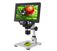 Microscopio USB Digital LCD de 7 Pulgadas, 12MP, Aumento de 1-1200X, cámara de Mano, grabadora de vídeo, endoscopio, batería Recargable