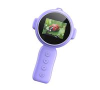 Microscopios de bolsillo para niños, microscopio digital, aumento de 500x, pantalla de 2 pulgadas, lupa de mano portátil de vidrio digital