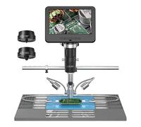 Microscopios Industriales Microscopio Digital Trinocular 2000X UHD 2160P HDMI For Soldadura PCB SMD For Herramientas De Reparación Teléfonos Calidad De Imagen NíTida(7inch)