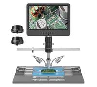 Microscopios Industriales Microscopio Digital Trinocular 2000X UHD 2160P HDMI For Soldadura PCB SMD For Herramientas De Reparación Teléfonos Calidad De Imagen NíTida(10inch)