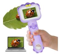 Microscopios para niños, microscopio portátil mini de bolsillo para niños pequeños, juguetes educativos de ciencias STEM para regalos de Navidad y cumpleaños, juguetes para niños y niñas de 3, 4, 5, 6