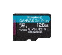 Kingston Canvas Go Plus microSDXC Tarjeta de Memoria Gen4 200MB/s A2 U3 V30 128GB Paquete Individual sin ADP-SDCG4/128GBSP