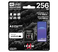 MicroSD IRDM by GOODRAM 256GB UHS I U3 A2 + Adaptador