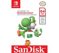 Microsd Sd SdxC Sandisk 64 GB Para Nintendo Switch Diseño Yoshi Micro