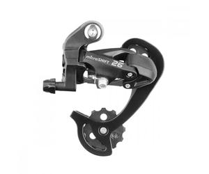 microSHIFT | Desviador trasero M26 | 7 y 8 velocidades | Jaula corta y larga | Negro