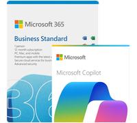 Microsoft 365 Business Standard + Copilot Business | Suscripcin anual | 1 Usuario | 15 Dispositivos