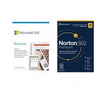 Microsoft 365 Personal 1 Usuario 1 Año + Norton 360 Premium 10 Dispositivos 1 Año