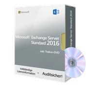 Microsoft Exchange Server Standard 2016 incluye DVD de Tralion
