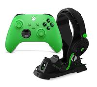 Microsoft Mando Inalámbrico Xbox Series/One/PC Velocity Green + STEALTH C6-400 Estación de Juego