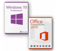 Microsoft Office 2019 Professional Plus + Microsoft Windows 10 Professional Licencia para 3 PC