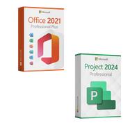 Microsoft Office 2021 Professional Plus + Microsoft Project 2024 Professional Licencia para 3 PC