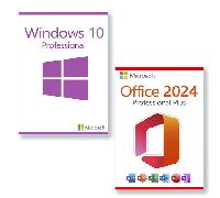 Microsoft Windows 11 Professional + Microsoft Office 2024 Professional Plus + Microsoft Project 2024 Professional + Microsoft Visio 2024 Professional Licencia para 3 PC