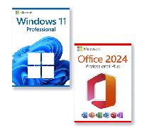 Microsoft Office 2024 Professional Plus + Microsoft Windows 11 Professional Licencia para 3 PC