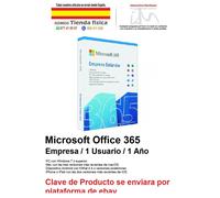 Microsoft Office 365 EMPRESA 1 Usuario, 1 Año, WINDOWS, MAC, ANDROID, IPHONE