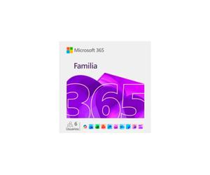 Microsoft Office 365 Familia / 6 Usuarios / 1 Año (Licencia Digital) - Software