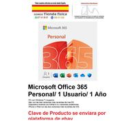 Microsoft Office 365 Personal 1 Usuario, 1 Año, WINDOWS, MAC, ANDROID, IPHONE