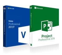 Microsoft Project 2019 Professional+ Microsoft Visio 2019 Professional | Combo | Oferta 2 Por 1 - 2 DIspositivos-Oferta!