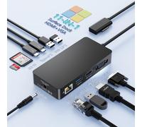 Microsoft Surface Dock 2,11 en 1 para Surface Pro con HDMI 4K@60Hz + VGA, Dock Station 2 Compatible con Surface Pro 11/10/9/8/X/7/6/5/4, Surface Laptop 7/6/5/4/3/2/1, Laptop Go y Surface Book