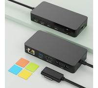 Microsoft Surface Dock 2, 11-in-1 Surface Docking Station 4K@60HZ HDMI+VGA, Surface Dock with 60W Power Supply for Surface Pro 11/10/9/8/X/7/6/5/4, Surface Laptop, Laptop Go, Surface